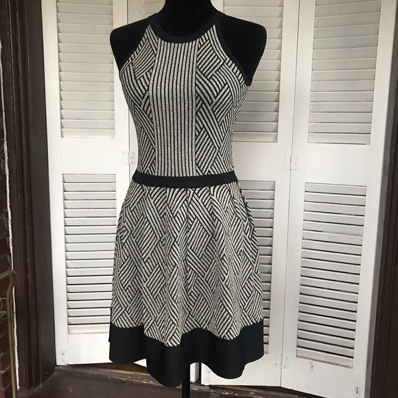 Parker Dresses & Skirts - Black gold minidress Parker Nordstrom lamè